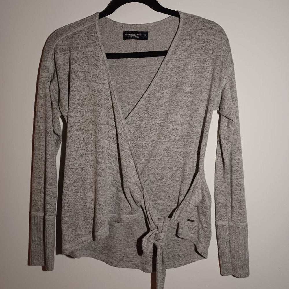 Abercrombie & Fitch Knit Side Wrap Cozy Top